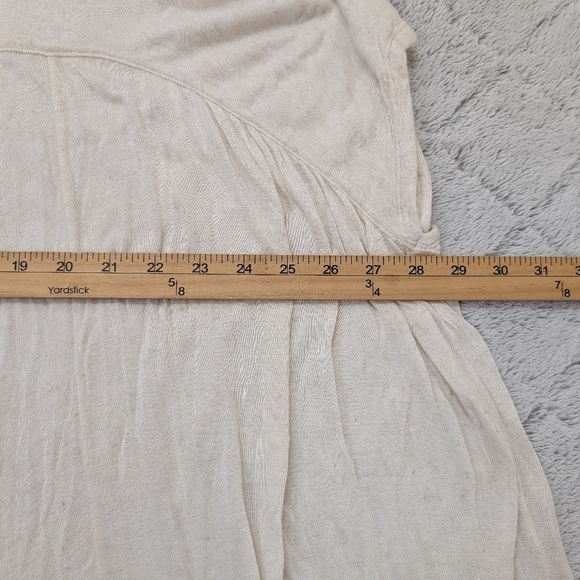 Free People Dress Womens XS White Natural Just Add Sun Midi Beach Slouchy Boho - Picture 7 of 8